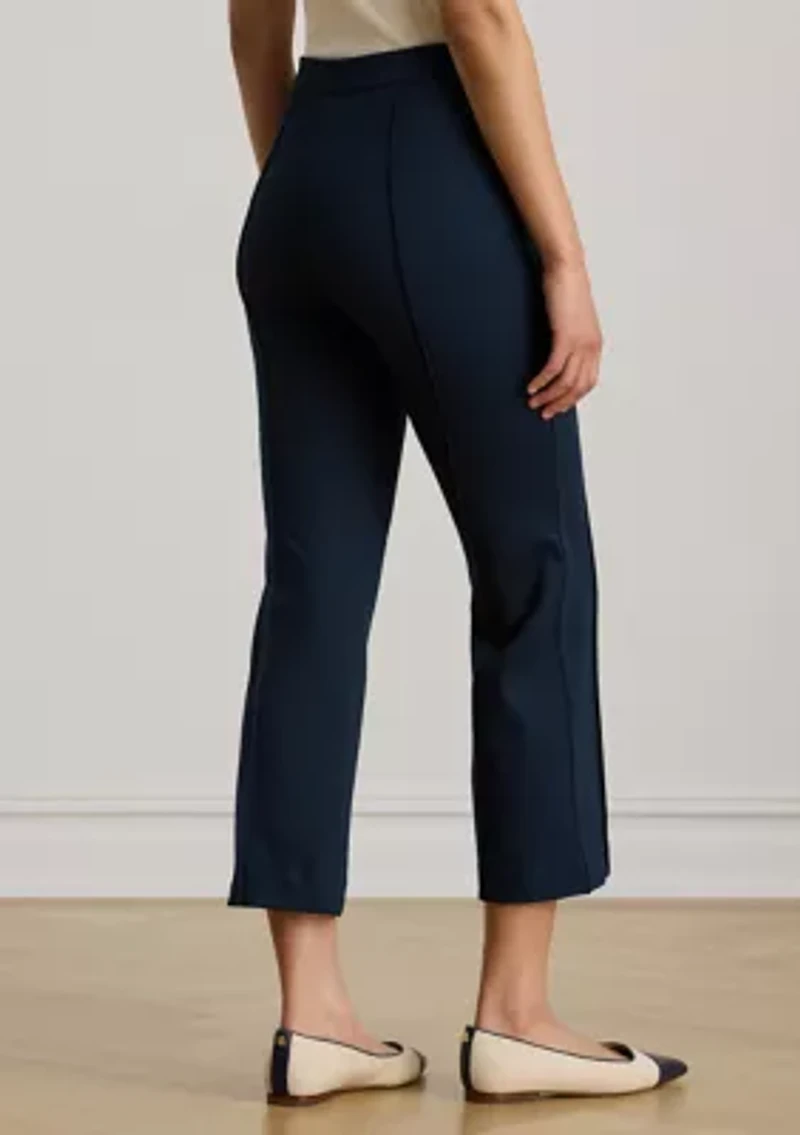 Petite Twill Flare Ankle Pants