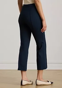 Petite Twill Flare Ankle Pants