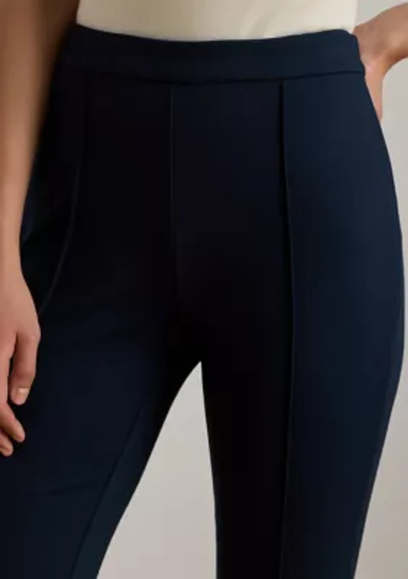 Petite Twill Flare Ankle Pants