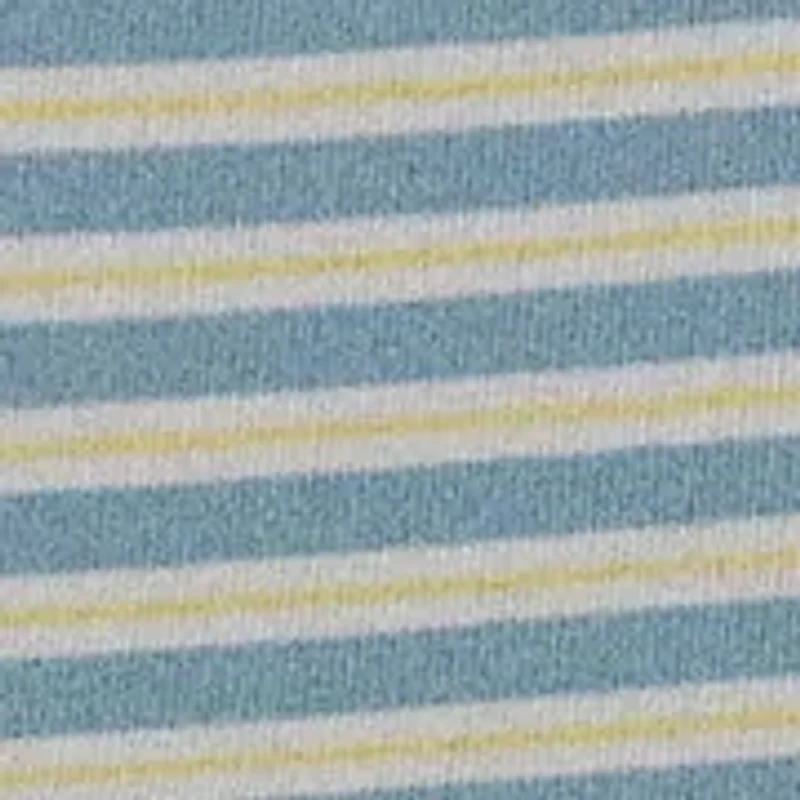 Petite Striped Rib-Knit Stretch Cotton T-Shirt