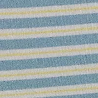 Petite Striped Rib-Knit Stretch Cotton T-Shirt