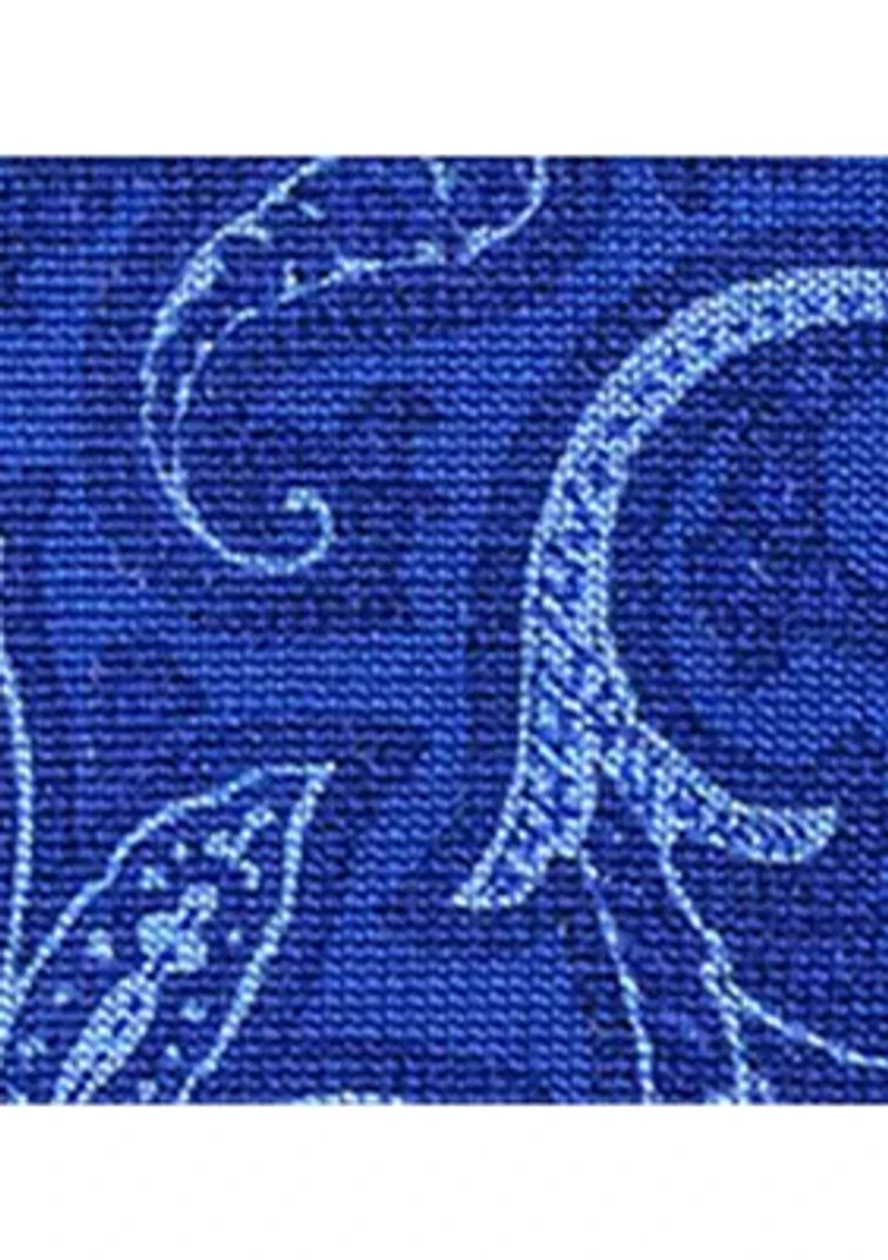 Petite Paisley Short-Sleeve Sweater