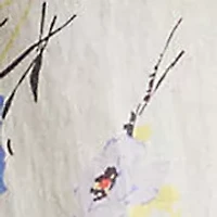 Petite Relaxed Fit Floral Short-Sleeve Shirt