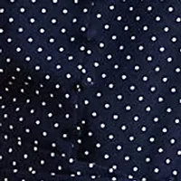 Petite Polka-Dot Belted Crepe Dress