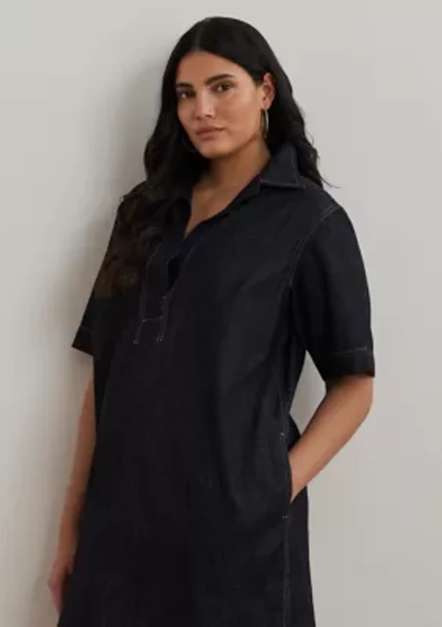 nadiya denim dress Retrofete Nadiya Sequined Denim Mini Dress