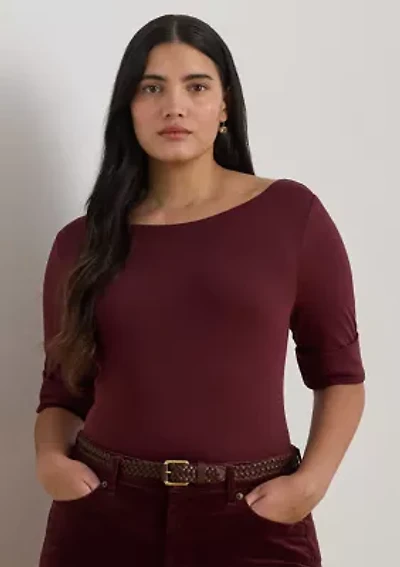 Women's Cotton Boatneck T-Shirt