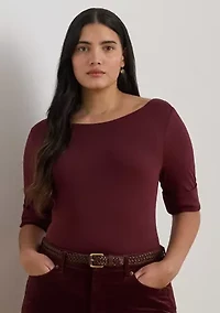 Women's Cotton Boatneck T-Shirt