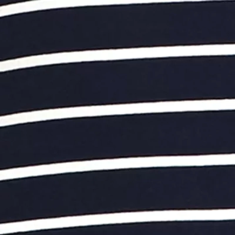 Plus Stripe Elbow Sleeve Knit Top