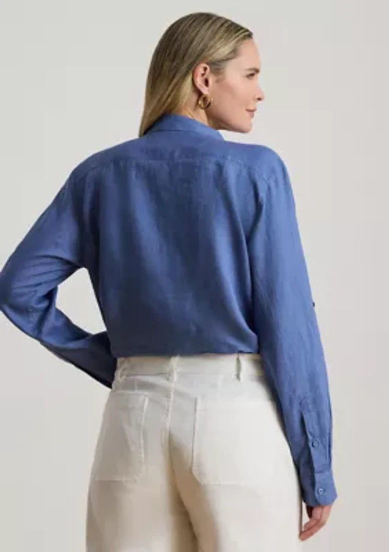 Plus Linen Shirt