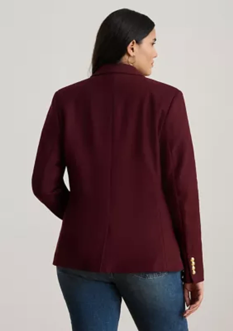 Plus Bullion Jacquard Blazer