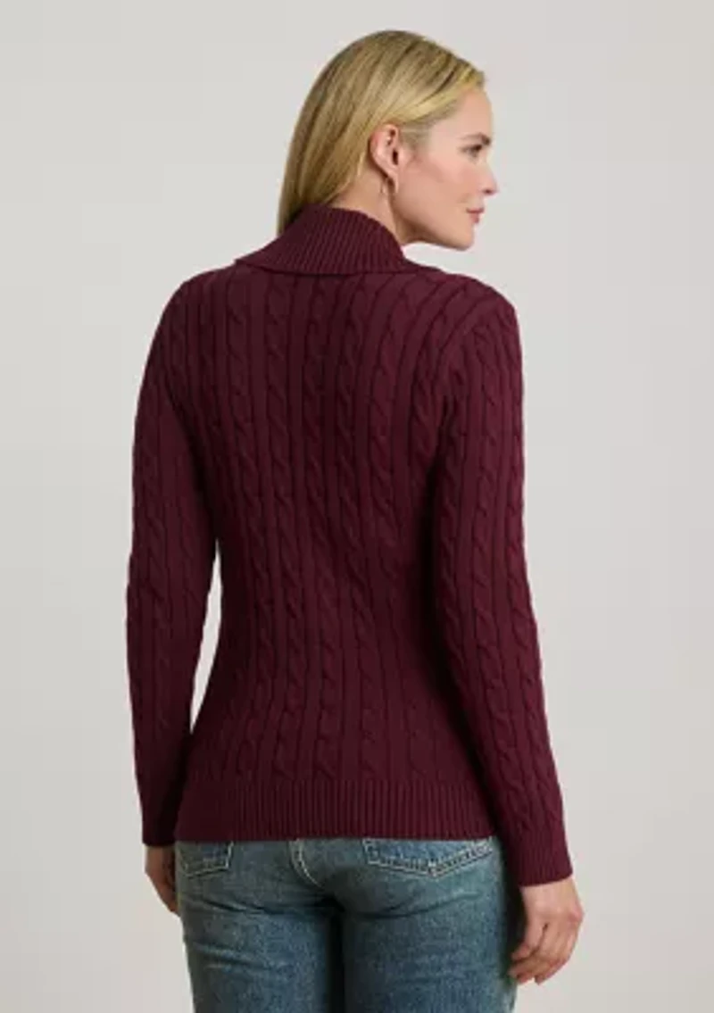 Women's Buckled Cotton Sweater