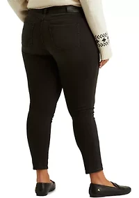 Plus High Rise Skinny Ankle Jeans