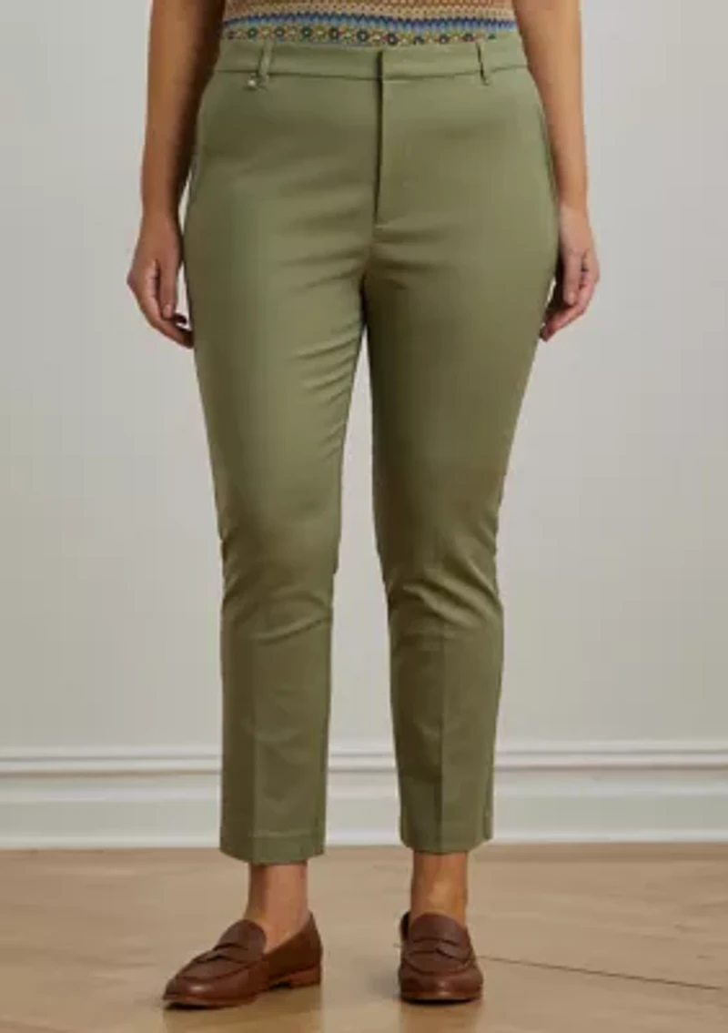 Plus Stretch Cotton Blend Pants