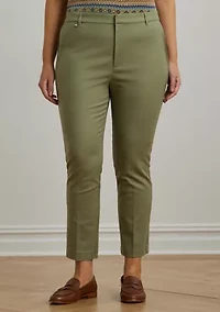 Plus Stretch Cotton Blend Pants