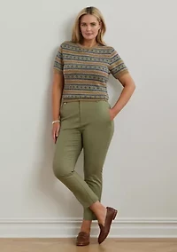 Plus Stretch Cotton Blend Pants