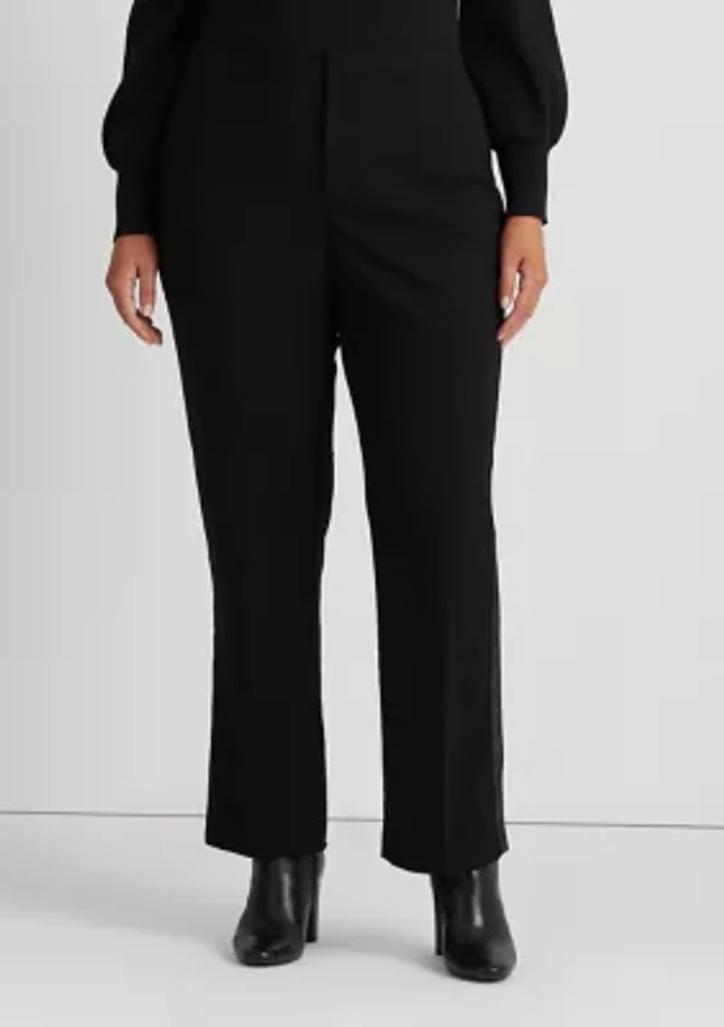 Plus Side Stripe Wool Crepe Pants