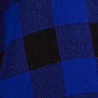 Plus Buffalo Check Ruffled Georgette Blouse
