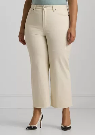 Plus High Rise Relaxed Cropped Jeans