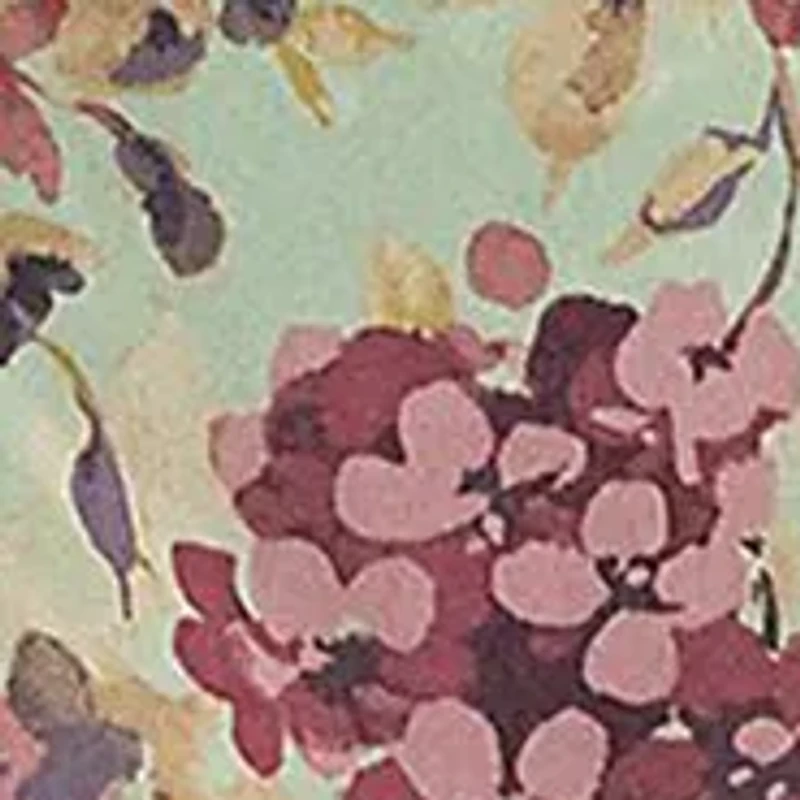 Plus Floral Ruffle-Trim Georgette Dress