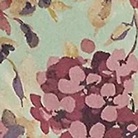 Plus Floral Ruffle-Trim Georgette Dress