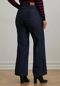 Plus High-Rise Flare Jeans