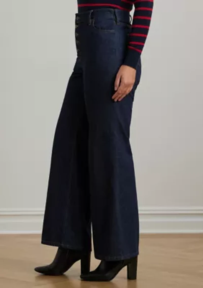 Plus High-Rise Flare Jeans