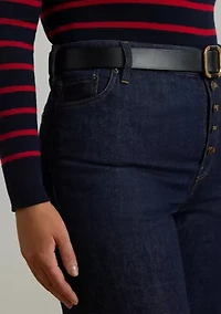 Plus High-Rise Flare Jeans