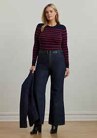 Plus High-Rise Flare Jeans
