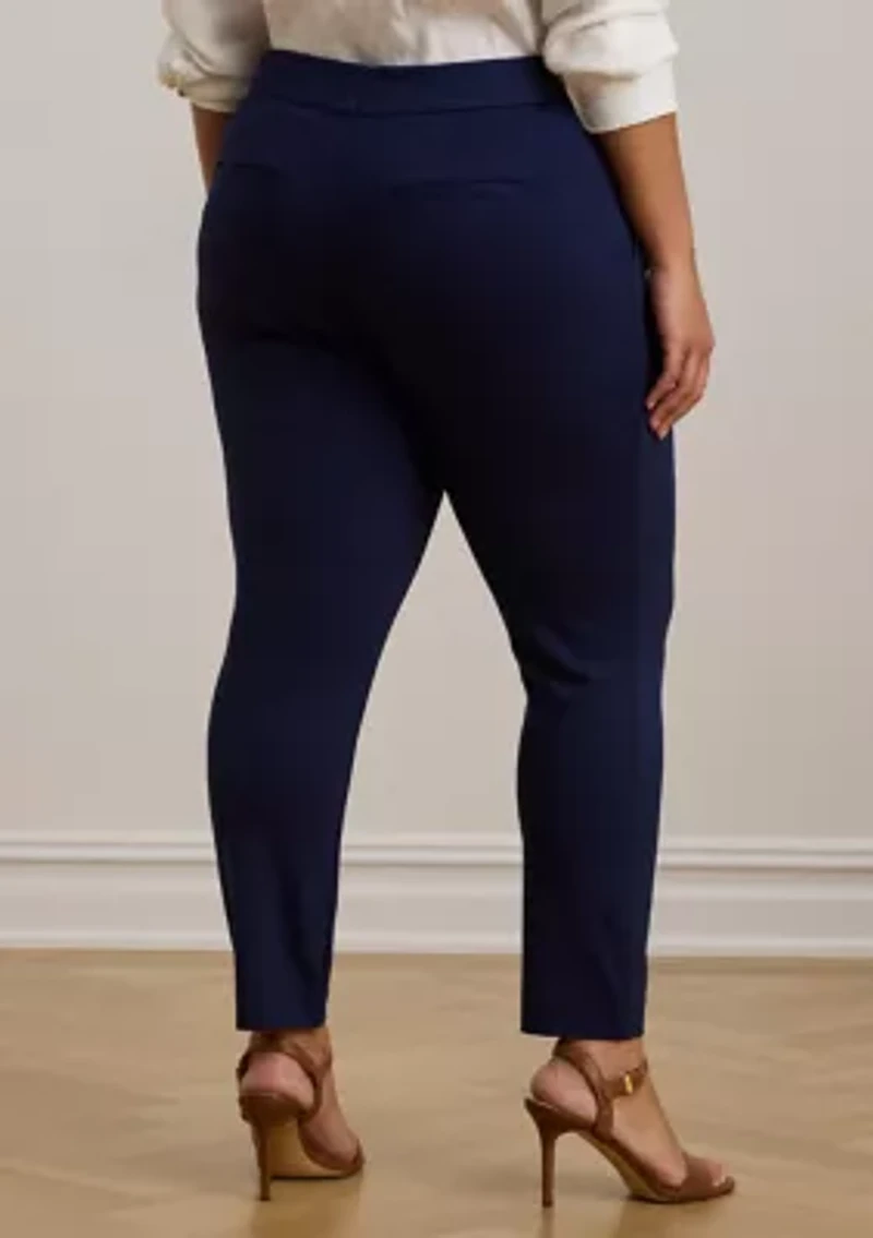 Plus Ponte Ankle Pants