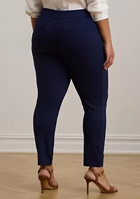 Plus Ponte Ankle Pants