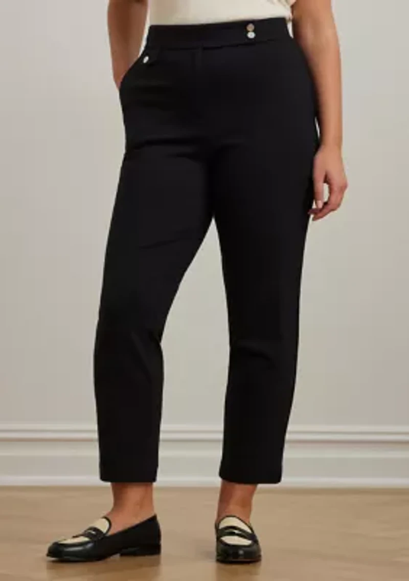 Plus Ponte Ankle Pants
