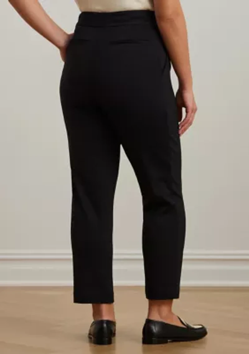 Plus Ponte Ankle Pants