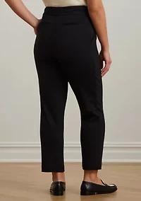 Plus Ponte Ankle Pants