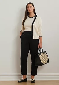 Plus Ponte Ankle Pants