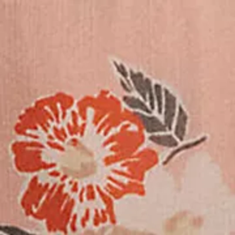 Plus Floral Ruffle Trim Georgette Blouse