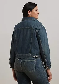 Plus Denim Trucker Jacket