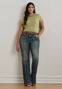 Plus Embroidered Jersey T-Shirt