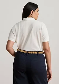 Women's Patchwork Piqué Polo Shirt