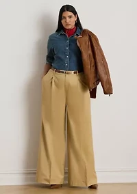 Plus Classic Fit Denim Shirt