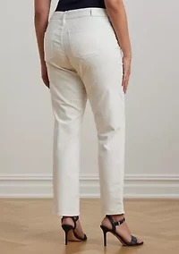Plus Mid Rise Straight Jeans