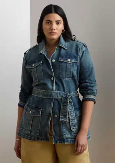 Belted Denim Field Jacket