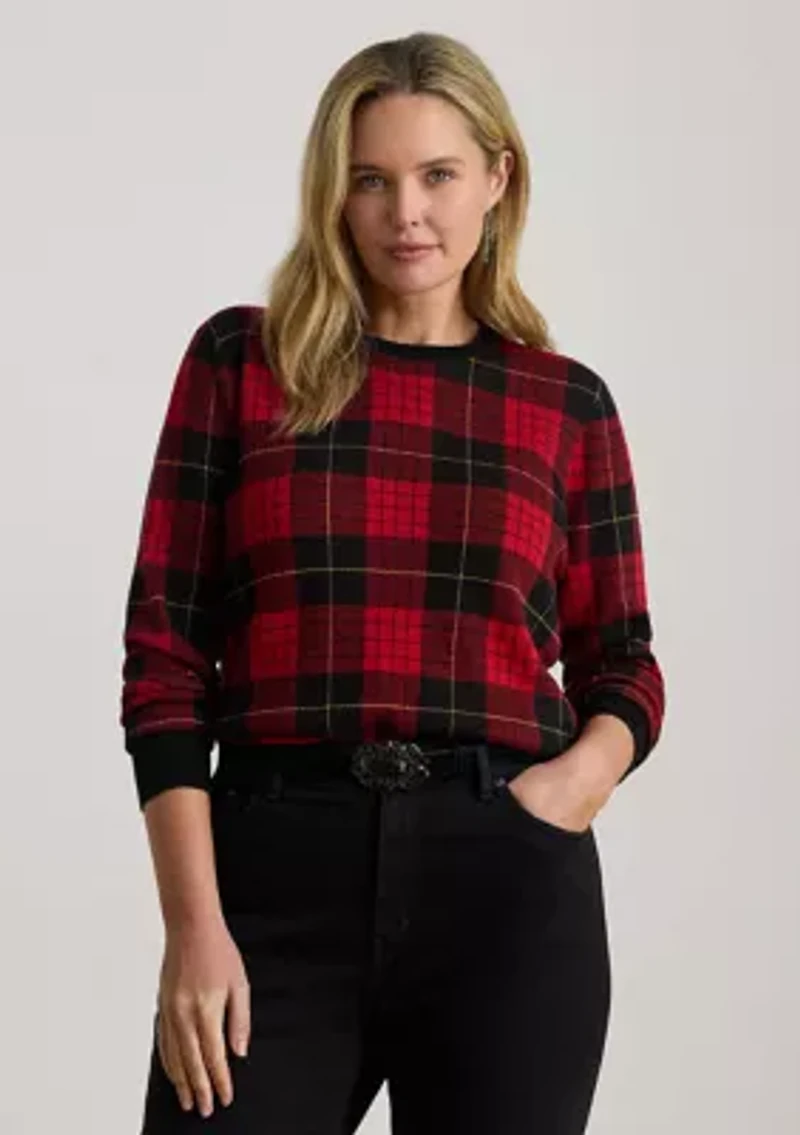 Plus Plaid Sweater