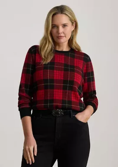 Plus Plaid Sweater