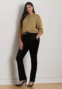 Metallic Cotton-Blend Crewneck Sweater