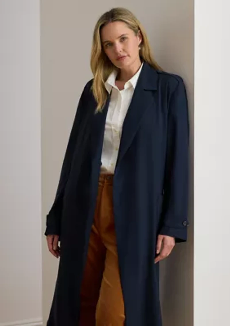 Double-Faced Georgette Wrap Coat