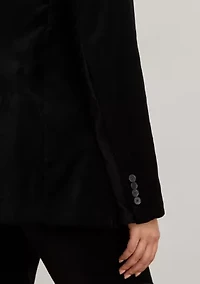 Plus Stretch Velvet Blazer