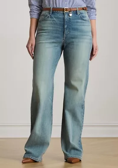 Plus High-Rise Wide-Leg Jeans
