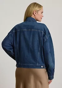 Plus Denim Trucker Jacket