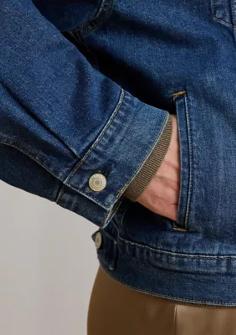 Plus Denim Trucker Jacket