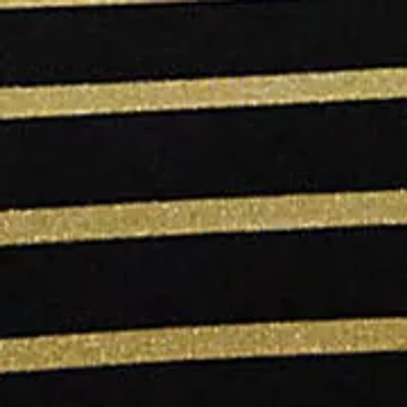 Metallic Striped Boatneck T-Shirt